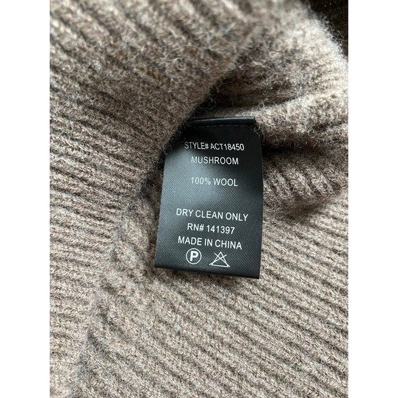 ASTR The Label Millicent Ribbed Cold Shoulder Sweater – Mushroom Brown (Size S - Picture 5 of 8